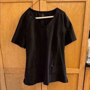 Women's Black Scrub Top